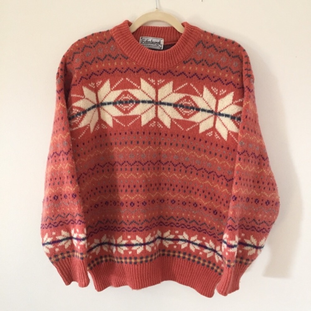 🌿 Wool & Acrylic Nordic Sweater